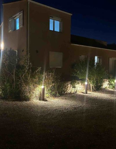 éclairage allée jardin